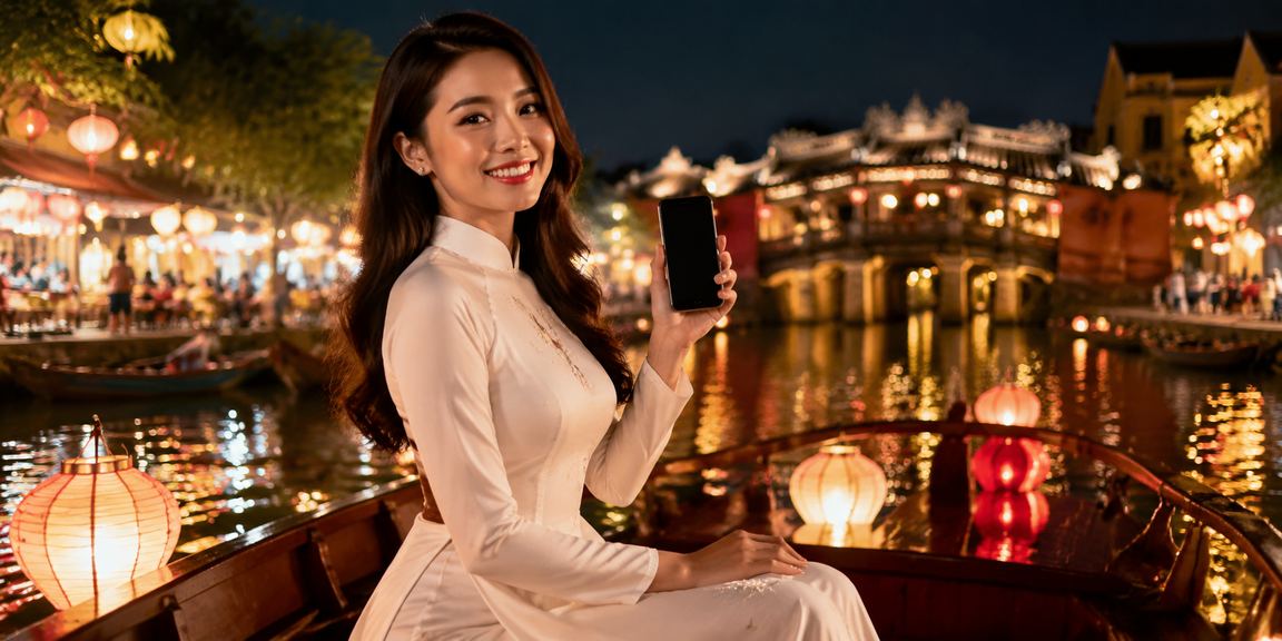 Người dùng tại Hội An đăng ký tài khoản và tìm hiểu thông tin thể thao trực tuyến